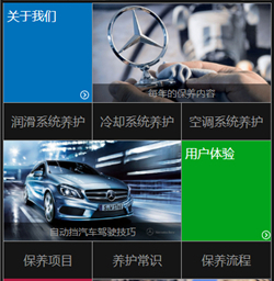 汽车保养网站模版
