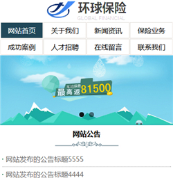 保险公司网站模版