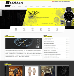 钟表仪器网站模版